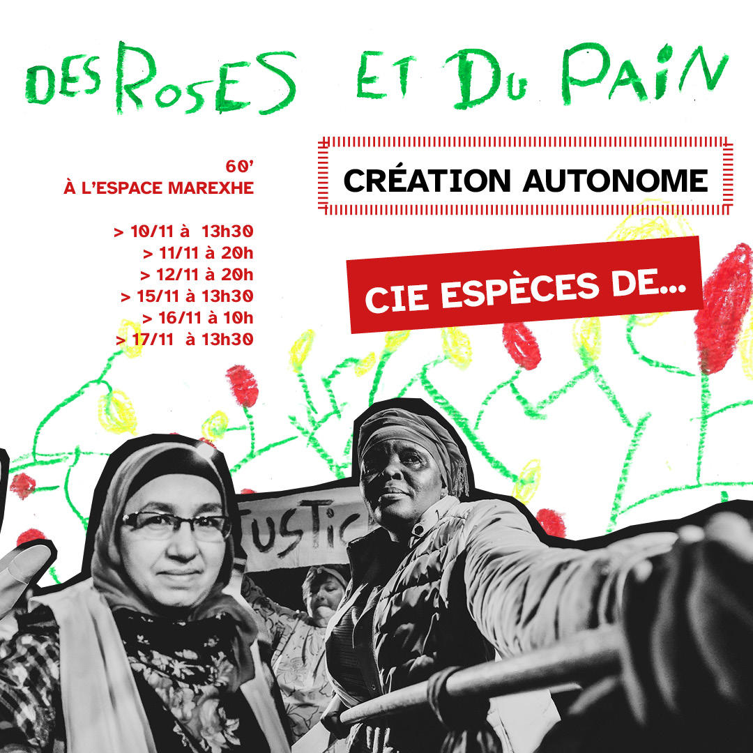« Des Roses et du pain » : dates des représentations de l'automne 2022.